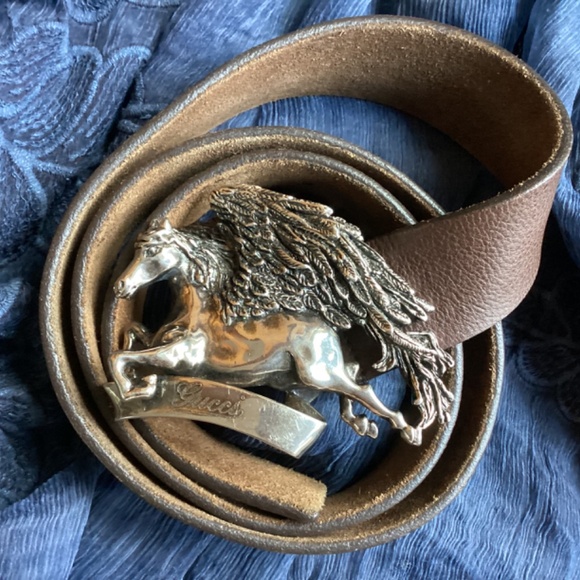 Gucci Pegasus Leather Belt main image 8